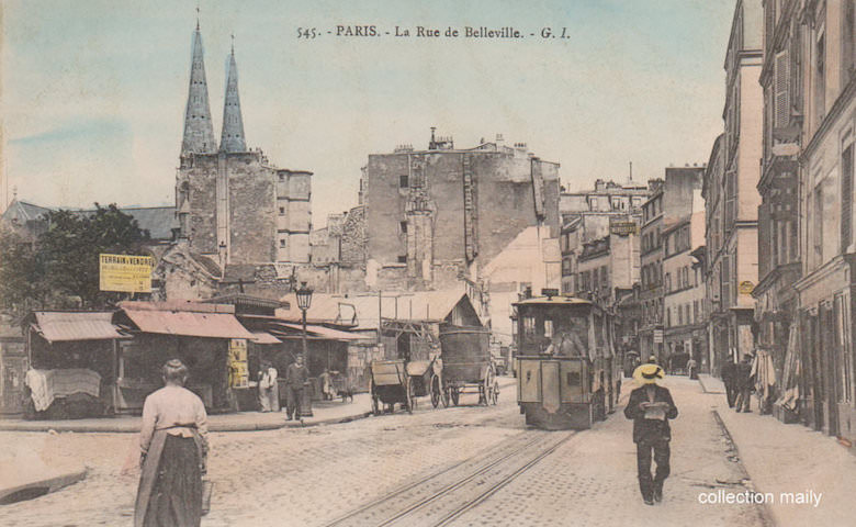 Funiculaire de Belleville accidents, anecdotes et photos du Paris d'antan
